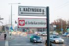 Atidengta L. Kačynskio vardo gatvės lentelė Atidengta L. Kačynskio vardo gatvės lentelė