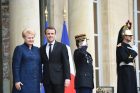 E. Macronas priėmė Lietuvos prezidentę E. Macronas priėmė Lietuvos prezidentę