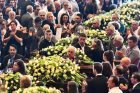 Genujoje sugriuvusio viaduko aukų laidotuvės Genujoje sugriuvusio viaduko aukų laidotuvės