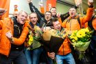 Vilniaus oro uoste pasitikti Dakaro ralio dalyviai Vilniaus oro uoste pasitikti Dakaro ralio dalyviai