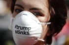 Protestas Londone prieš D. Trumpo vizitą Protestas Londone prieš D. Trumpo vizitą