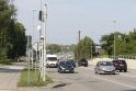 Startas: du išmanieji greičio matuokliai šią savaitę pradeda darbą – Mokyklos gatvėje – trečiadienį, Liepų gatvėje – nuo pirmadienio.